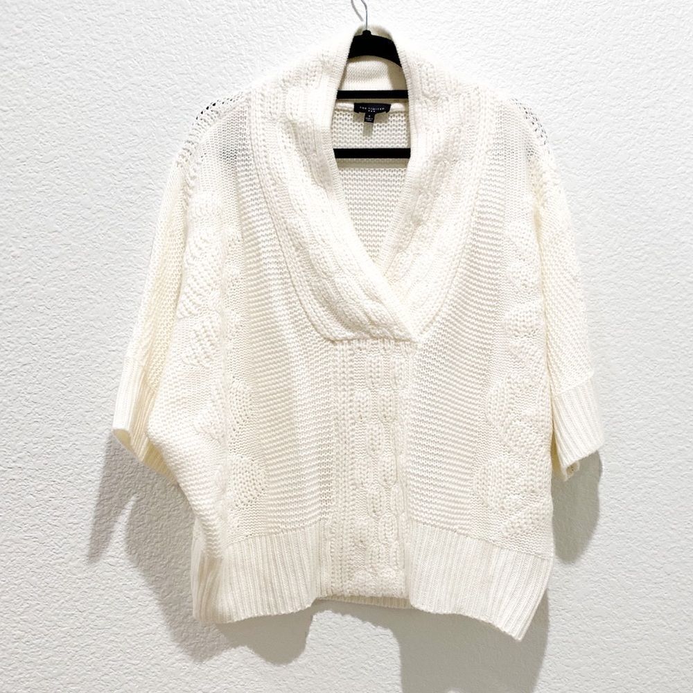 The Limited V- Neck Chunky Knit Sweater